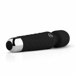 Alternative view of EasyToys Mini Wand Black - Compact Silicone Massager, 18 Modes