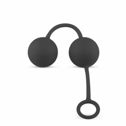 Alternative view of Sinner Gear Black Weighted Kegel Balls - Dual Counterweight System