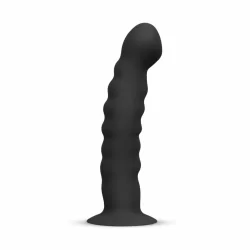 Alternative view of EasyToys Silicone Strap-On System - Adjustable Harness & Curved Model, Black