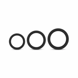 EasyToys Silicone Support Rings Set 3pcs Black - Flexible Sizes