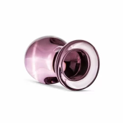 Alternative view of Glas Pink Medium Anal Glass Plug - Smooth Borosilicate, 4.3 cm
