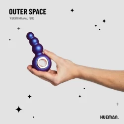 Alternative view of Hueman Outer Space Silicone Vibrating Anal Plug with 10 Modes