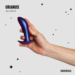 Alternative view of Hueman Uranus Prostate Massager Wireless 10-Mode Silicone Black
