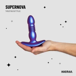 Alternative view of Hueman Motion Silicone Plug with Thrusting Action, 7 Modes, Waterproof