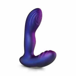 Hueman Tapping Plug Silicone Rechargeable 10 Modes Black-Purple