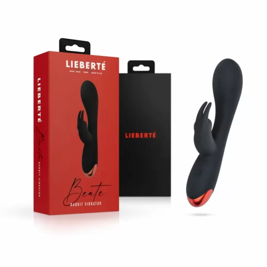 Lieberte Beate Dual Action Silicone Intimate Device, Pink, USB Rechargeable