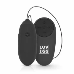 LUV EGG Black Wireless Silicone Intimate Device with 10 Modes