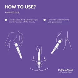 Alternative view of MyMagicWand Purple - Powerful Massage Device with 6 Modes, EU Plug