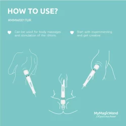 Alternative view of MyMagicWand Turquoise - Powerful Multi-Speed Massager, EU Plug