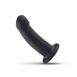 NO-PARTS Charlie Silicone Intimate Device 14.5 cm Black with Suction Base