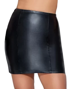 ZADO Leather Mini Skirt XS - Soft Lamb Nappa, Side Zip, Black