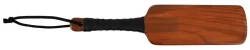 Alternative view of ZADO Solid Wood Impact Paddle with Leather Handle 40 cm