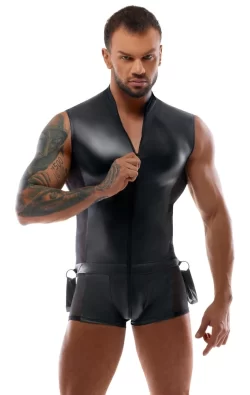 Alternative view of Svenjoyment Bondage Menâ€™s Jumpsuit & Adjustable Cuffs S Black