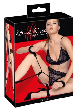 Bad Kitty Cotton Bondage Rope Cuff Set Size 1 - Adjustable Wrist & Ankle Restraints