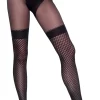 Cottelli LEGWARE Pantyhose Model 4136360 with Mesh Overknees - Asu ja Lelu