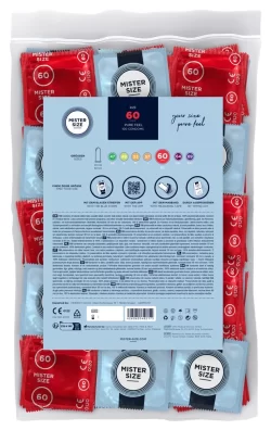 Alternative view of Mister Size 60mm Ultra Thin Latex Condoms 100-Pack Vegan Transparent