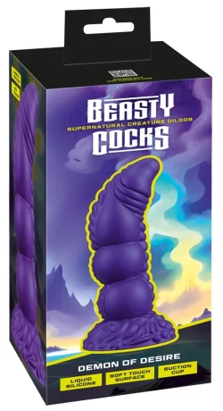 Beasty Cocks Demon of Desire Liquid Silicone Intimate Model 22.5 cm Metallic - Asu ja Lelu