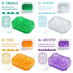 Alternative view of Tenga UNI Variety Pack - Flexible Massage Sleeves Set 4 pcs