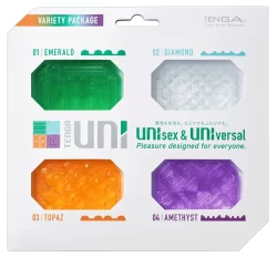 Tenga UNI Variety Pack - Flexible Massage Sleeves Set 4 pcs
