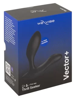 We-Vibe Vector+ Intimate Wellness Device Charcoal Black App-Controlled