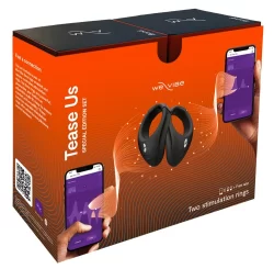We-Vibe Bond Tease Us Adjustable Vibrating Ring Set - Black, 2 Pieces