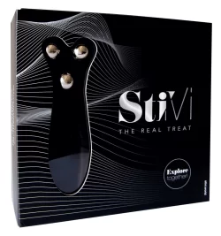 HOT StiVi Dual-Sided Intimate Massager, Silicone, Rechargeable, 17cm