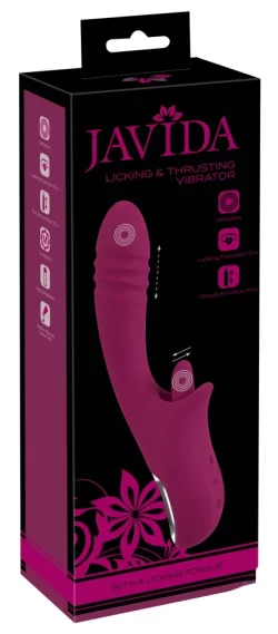 Javida Licking & Thrusting Intimate Machine Silicone, 22.5 cm, Pink