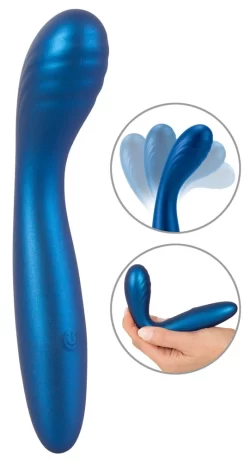 Alternative view of Sweet Smile Flexible G-Spot Vibrator Metallic Silicone 18cm Waterproof