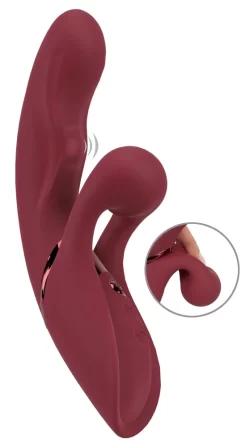 Alternative view of Javida 2 Function Rabbit Vibe Thumpin Silicone Dual Motor Massager Pink