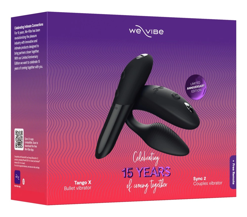 We-Vibe 15th Anniversary Collection Set - Sync 2 & Tango X - Asu ja Lelu