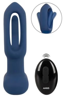 Alternative view of ANOS RC Flickering Tongue Anal Plug with Vibration, Silicone, 14.1cm