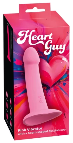 You2Toys Heart Guy Pink Flexible Vibrating Intimate Device 19cm