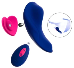 Alternative view of Sweet Smile RC Heart-Shaped Intimate Wearable Vibrator Pink 10cm