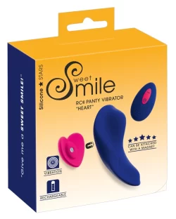 Sweet Smile RC Heart-Shaped Intimate Wearable Vibrator Pink 10cm