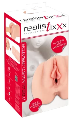 Realistixxx RealMasturbator Sucking & Vibrating Intimate Machine 21.8cm