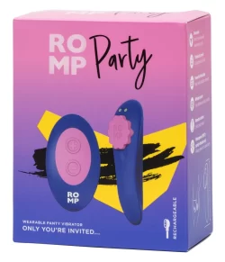 ROMP Party Wireless Silicone Panty Vibrator with Remote, Waterproof, 8.7 cm
