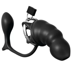 Alternative view of Advanced Fetish Essentials Silicone & Steel Intimate Restraint System 12.7cm