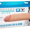 FANTASY X-TENSIONS Elite FXTE8 Hollow Strap-On Silicone 21.6cm Light - Asu ja Lelu