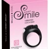 Sweet Smile Black Vibrating Ring Silicone Flexible 3.2cm - Asu ja Lelu