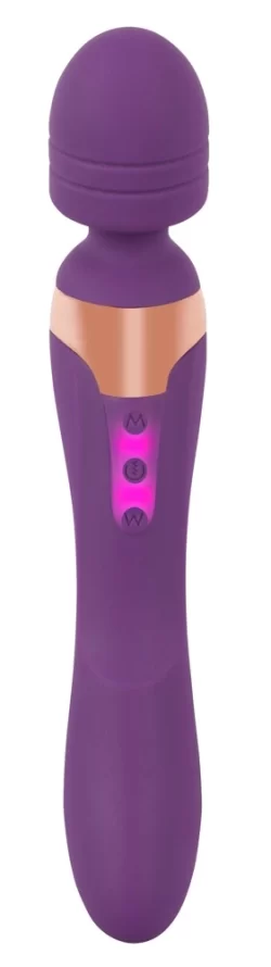 Alternative view of Javida Double Massager Flexible Dual-Ended Purple Silicone 21.8 cm