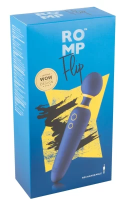 ROMP Flip Rechargeable Massage Wand - 10 Modes, Waterproof, 23 cm