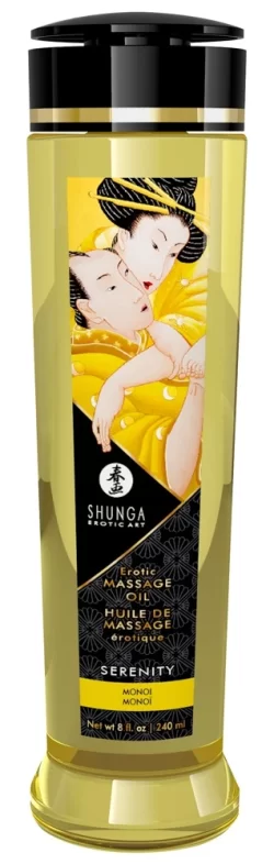 Alternative view of Shunga Serenity Massage Oil 240ml - Natural Vegan Monoi Aroma