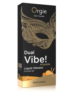 Orgie Dual Vibe Intimate Gel Pina Colada Flavor 15ml