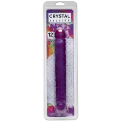 Alternative view of Doc Johnson Crystal Jellies JR. Double Model 12" Flexible Transparent