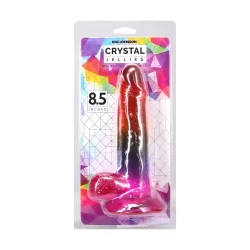 Alternative view of Doc Johnson Crystal Jellies Rainbow Model 21.6 cm Flexible Design