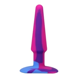A-Play Groovy Silicone Anal Plug 12cm Multicolor by Doc Johnson