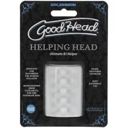 Alternative view of Doc Johnson GoodHead Helping Head Sleeve Frosted Textured UR3 2-Pack