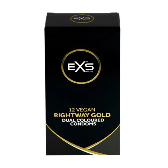 Alternative view of EXS Rightway Gold Condoms 12-Pack Dual-Colour Easy Application System