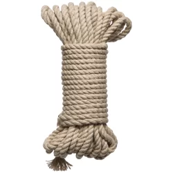 Bind and Tie Hemp Rope 6mm x 30ft Natural - Durable Restraint Cord
