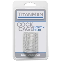 Alternative view of Doc Johnson TitanMen Intimate Retention Cage Black TPE Flexible